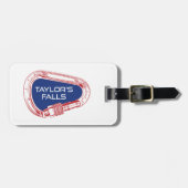 テイラー秋ズミネソタロック登山カラビナー ラゲッジタグ (正面横)