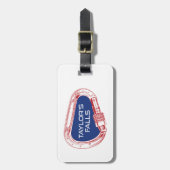 テイラー秋ズミネソタロック登山カラビナー ラゲッジタグ (正面縦)