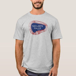 テイラー秋ズミネソタロック登山カラビナー Tシャツ