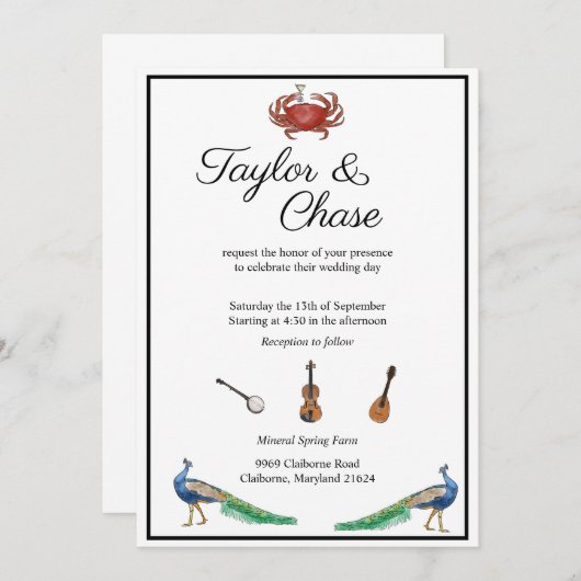 テイラー2 招待状 (正面/裏面)