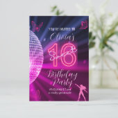 テイラー・スウィフトにインスパイアされたスイート16の誕生日パーティー 招待状 (スタンド正面)