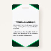 テイラー | 従業員フォトID会社マネージャーバッジ バッジ (裏面)