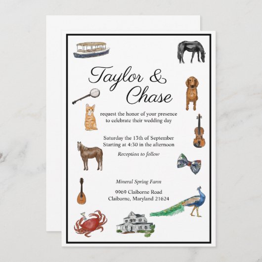 テイラー 招待状 (正面/裏面)