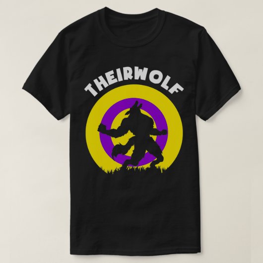 テイルウルフLGBTIインターセ Tシャツ (デザイン正面)