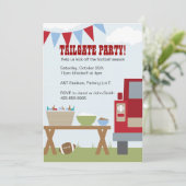 テイルゲートフットボールパーティの招待状 招待状 (スタンド正面)