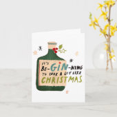 テイルズがクリスマスを迎える準備をしているみたい カード (黄色い花)