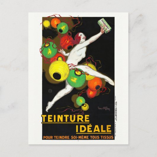 テインチュールアイデアルフランスヴィンテージポスター1928 ポストカード (正面)