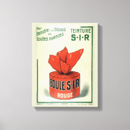 テインチュールルージュフランスのヴィンテージレディースブードワアドバー キャンバスプリント