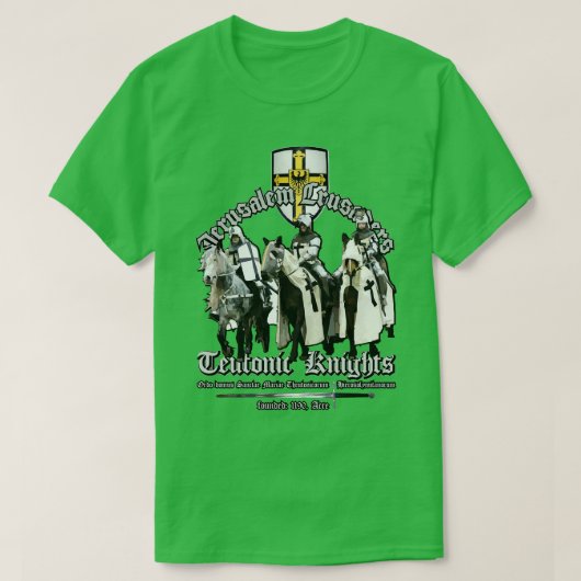 テウトニック騎士団エルサレム騎士団 Tシャツ (デザイン正面)