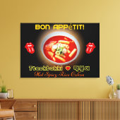 👍 😋❤️テオックボッキ熱・スパイシーな韓国の餅 キャンバスプリント (インサイチュ (リビング))