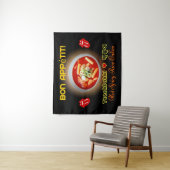 👍 😋❤️テオックボッキ熱・スパイシーな韓国の餅 タペストリー (インサイチュ)