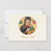 テオトコスとキリストの子の天使たち正統の葬儀 サンキューカード (正面)
