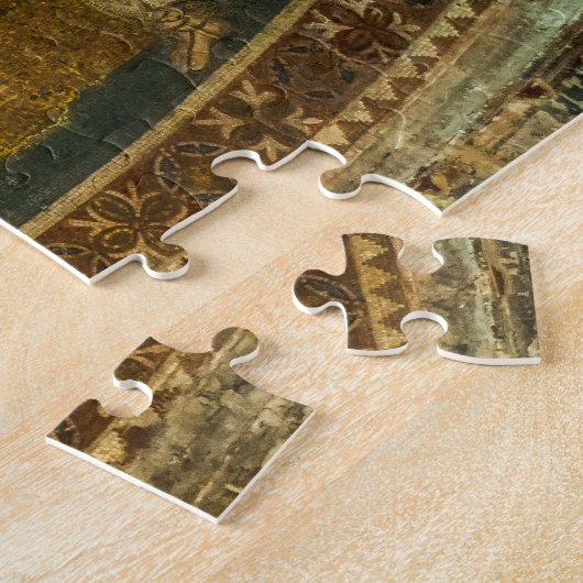 テオトコスと天使のアイコンを持つキリストの子供 ジグソーパズル (側面)