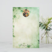 テオトコス・キリスト・チャイルドと天使の正統 便箋 (スタンド正面)