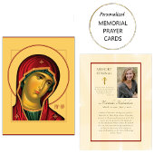 テオトコス 正教会 追悼祈祷カード プレイスカード