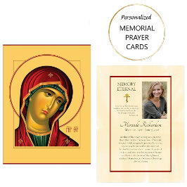 テオトコス 正教会 追悼祈祷カード プレイスカード