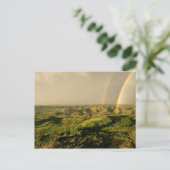 テオドアの峡谷色彩の鮮やかに二重レインボー ポストカード (スタンド正面)