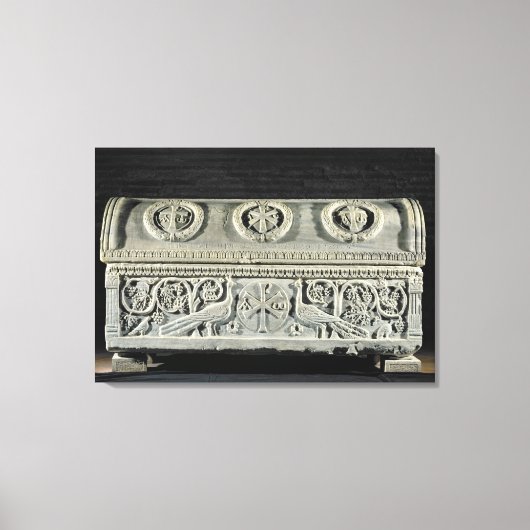 テオドア司教の石棺 キャンバスプリント (正面)