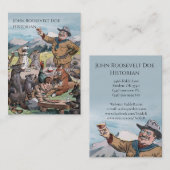 テオドア·ルーズベルト-歴史/政府教授 名刺 (正面/裏面)