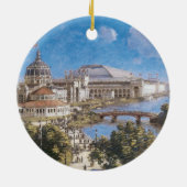 テオドア・ロビンソンによる世界コロンビア博覧会 セラミックオーナメント (裏面)