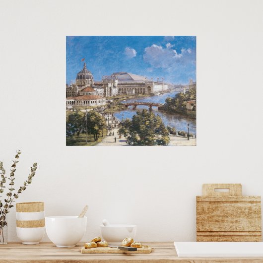 テオドア・ロビンソンによる世界コロンビア博覧会 ポスター (キッチン)