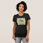 テオドア 名前 化学元素周期表 Tシャツ (正面フル)