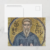 テオドシウスのセノビアーチビザンチンモザイクアイコン ポストカード (正面/裏面)