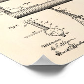 テオドライト1895年特許美術古ピーパー ポスター (角)