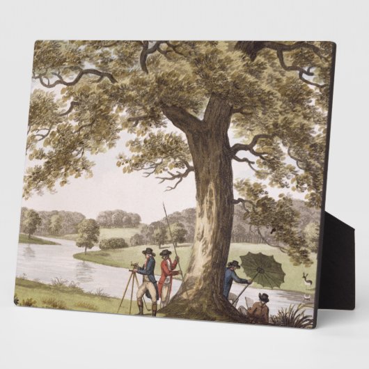 テオドライト(コロウ)によるハンフリー・リプトン測量 フォトプラーク (側面)