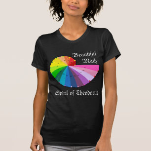 テオドロスの美しい数学Tシャツの螺旋 Tシャツ