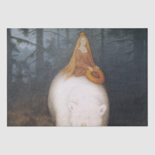 テオドール・キッテルセン著「白いクマ」 薄葉紙 (正面)