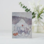 テオドール・キッテルセン著「雪のトロール」 ポストカード (スタンド正面)