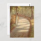 テオドール・セヴェリン・キットェルセンによるキツツキ ポストカード (正面/裏面)