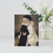 テオフィレ・スティインレン『ピエロと猫』 ポストカード (スタンド正面)