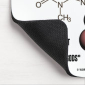 テオブロミン(化学Molcule)の有効成分 マウスパッド (コーナー)