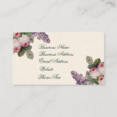 テオプティトリアノンアイボリーバラと薄紫 名刺 (裏面)