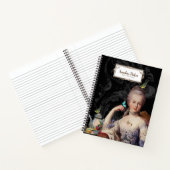 テオプティトリアノンフランスのノワールパーソナライズされたノ ノートブック (内部)