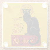 テオペレスティインレン – Leチャットノワールヴィンテージ ガラスコースター (裏面)