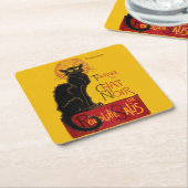 テオペレスティインレン – Leチャットノワールヴィンテージ スクエアペーパーコースター (アングル)