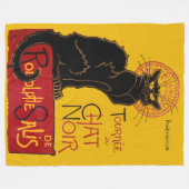 テオペレスティインレン – Leチャットノワールヴィンテージ フリースブランケット (正面(横))