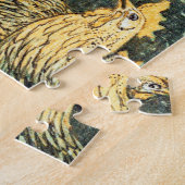 テオヴァンホイエマヴィンテージピーコックオープンウィングピーフクロウ ジグソーパズル (側面)