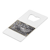 テオヴァンホイテマレトロピーコッククリップアートブラック クレジットカード栓抜き (裏面アングル)