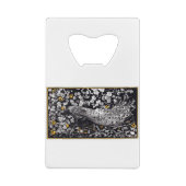 テオヴァンホイテマレトロピーコッククリップアートブラック クレジットカード栓抜き (裏面)