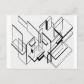 テオ・ファン・ドースブルフによる建築分析 ポストカード (正面)