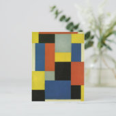 テオ・ファン・ドースブルフの《コンポジションXX》 ポストカード (スタンド正面)