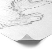 "テオ"フェレットスケッチポスター ポスター (角)