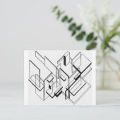 テオ・ヴァン・ドスバーグによる建築解析 ポストカード (スタンド正面)