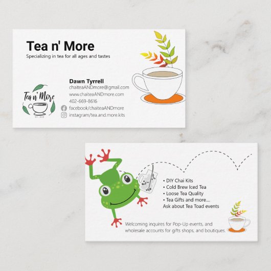 テカスタムィー  名刺 (正面/裏面)