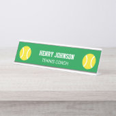 テカスタムニスコーチの机名プレート デスクネームプレート (正面)