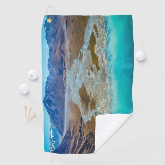 テカポ湖とニュージーランド南部アルプス ゴルフタオル (インサイチュ)